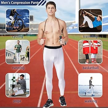 Pantaloni Compressione Uomo - Calzamaglia Sportiva Traspirante Per Palestra - Foto 11