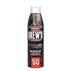 Ergodyne KREWD 6353 Sunscreen Spray Broad Spectrum SPF 50 Water Resistant 5 5 oz