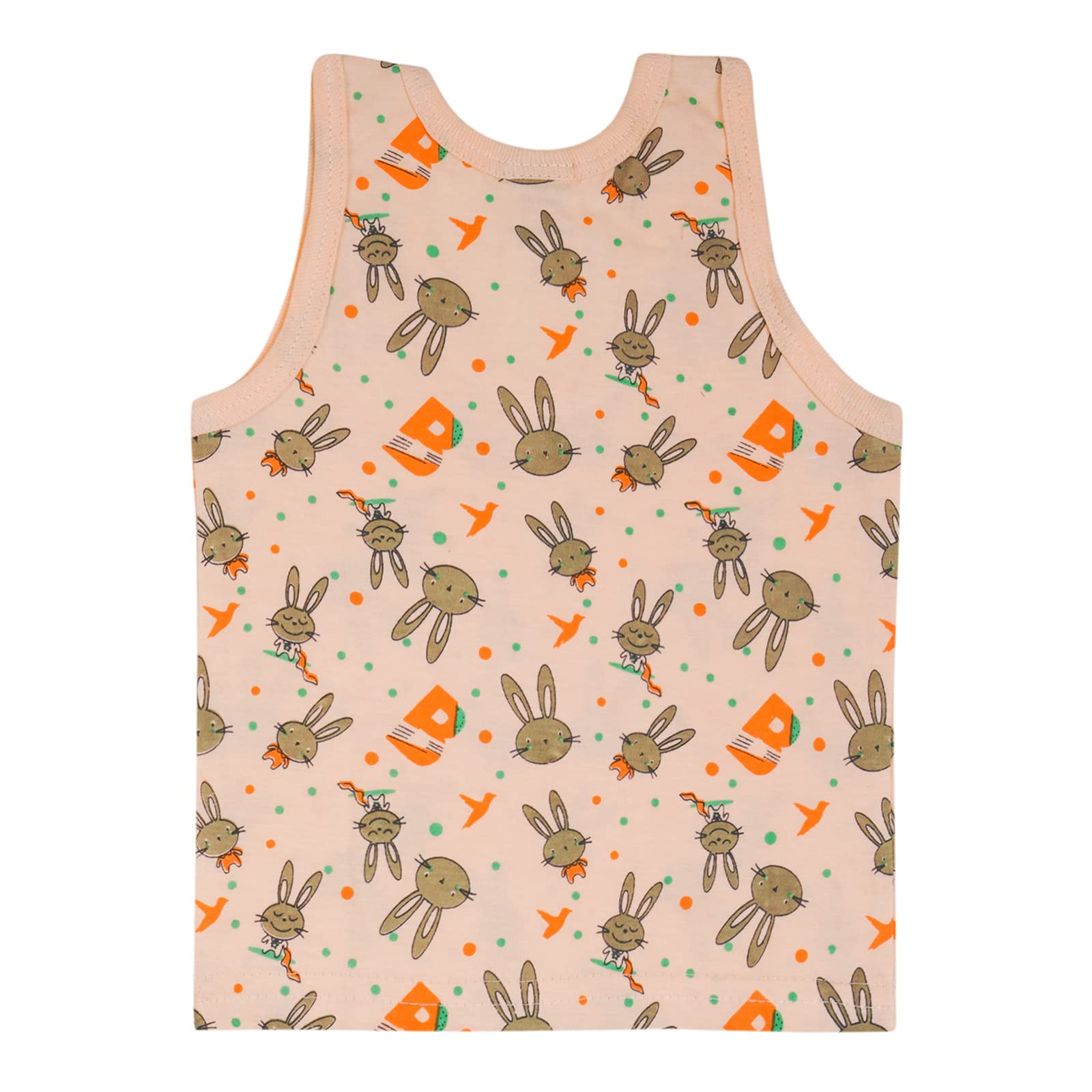 heartbury Cute and Colorful 100% Organic Cotton Vest for Baby Boys and Baby Girls Innerwear/Vests/Camisole (Pack of 5) (12-18 Months) Multicolour 3