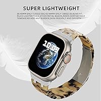 Vista 3 de Bands Compatible Apple Watch Ultra Band 42-49mm, Soft Silicone Waterproof Bands