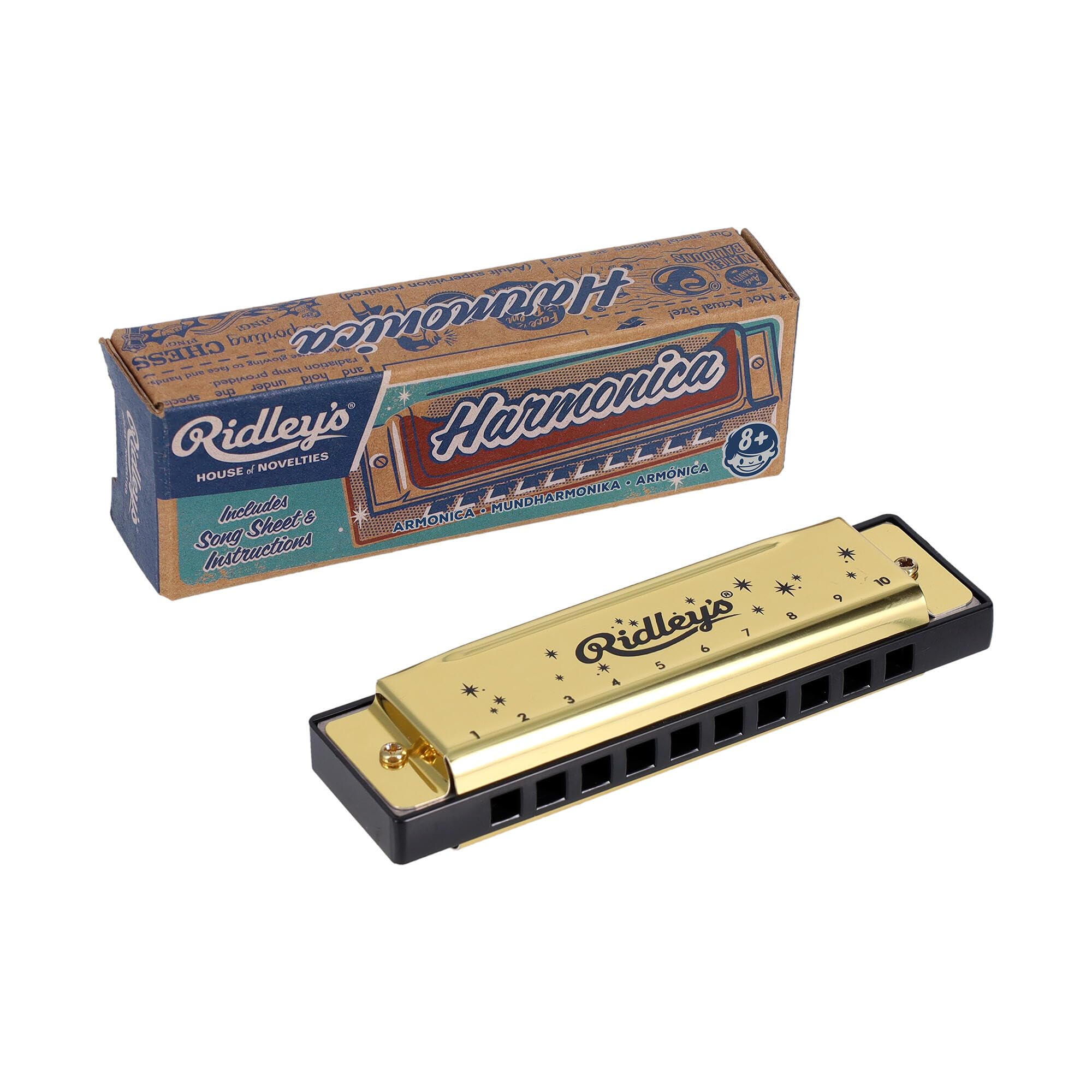 Ridley’s | House of Novelties Harmonica | Musical Instrument | Ages 8+ | 1+ Players