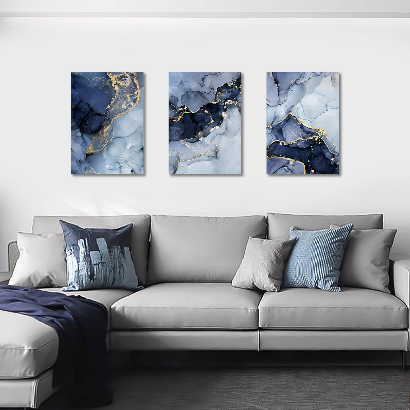 3 Pcs Wooden Framed Canvas Wall Art Set Bohemian Sage Green Canvas Prints Poster Geometric Line Beige Green Pictures for Living Room Bedroom Dinning Room Hallway Stairs Wall Decor 30x40cm x3pcs — view 128