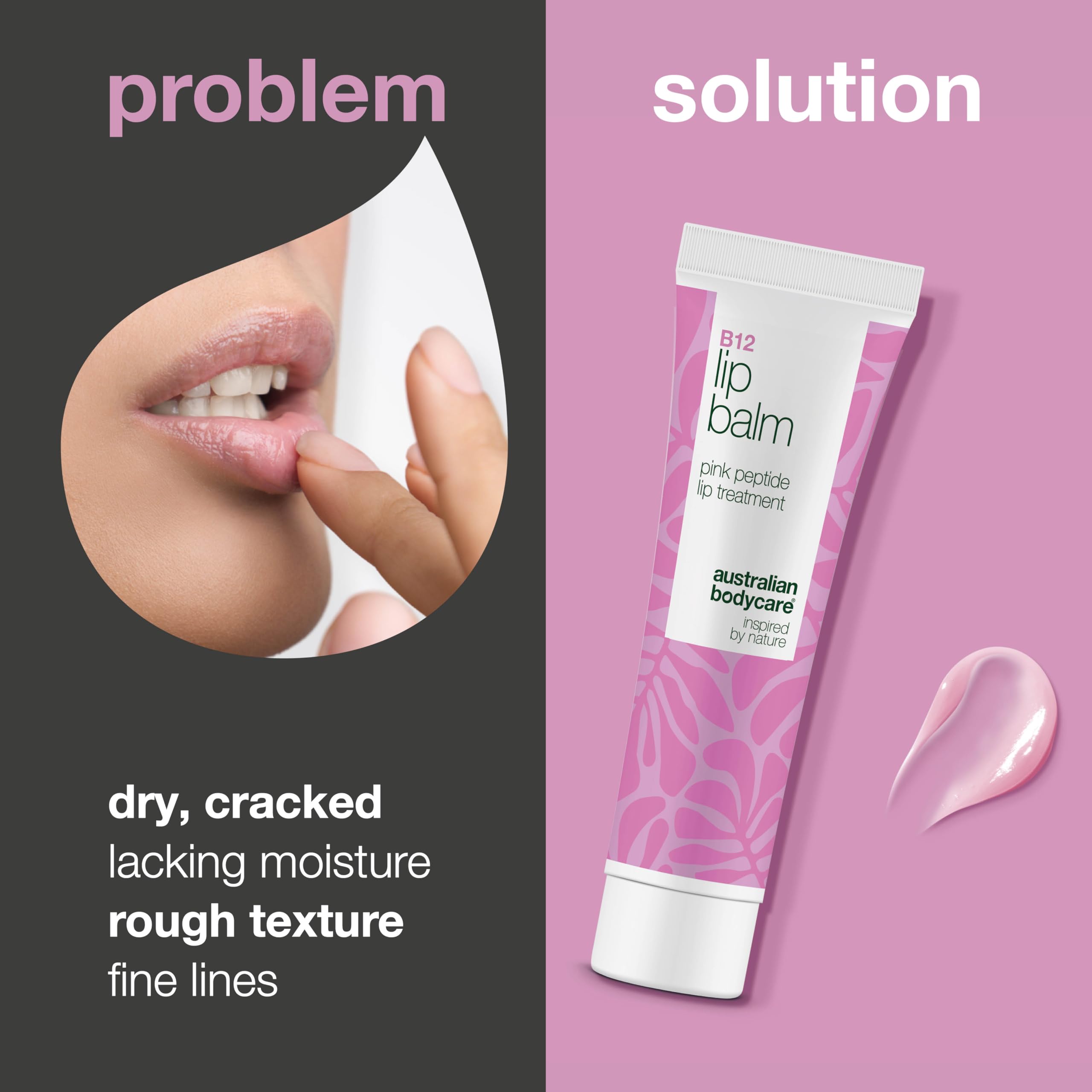 B12 Peptide Lip Treatment for Smooth Plump Lips - Fights Dryness and Fine Lines with Vitamin B12, Peptides, Squalane, and Bisabolol - Image 2