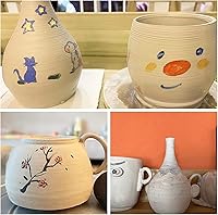 Vista 5 de ReArt Arcilla Natural de Secado al Aire, Arcilla para Cerámica, Arcilla de Modelado Multiusos 20lbs para Esculpir (Terracota)