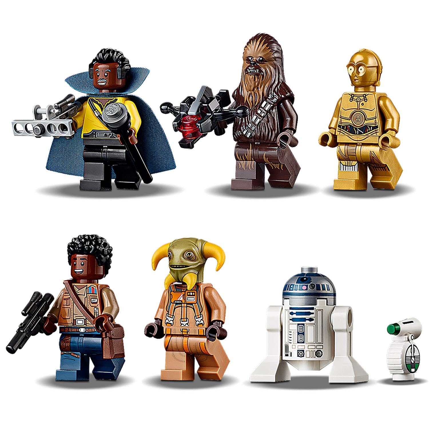 LEGO Star Wars Millennium Falcon, Giochi per Bambini e Bambine da 9 Anni, Modellino da Costruire di Astronave Giocattolo con Finn, Chewbacca, Lando, Boolio, C-3PO, R2-D2 e D-O, Idea Regalo 75257