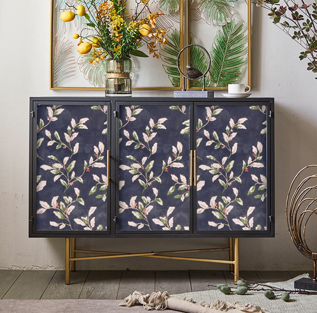 drawer liner paper for dresser Vintage Botanical Leaf Self Adhesive Contact Wallpaper Cabinets Shelf Furniture Walls Decor Sticker 17.7X117 Inches Size:EU 40 | US 9-9.5 skirt and top set Useful Accessories Sparkly Sequins Black Mini