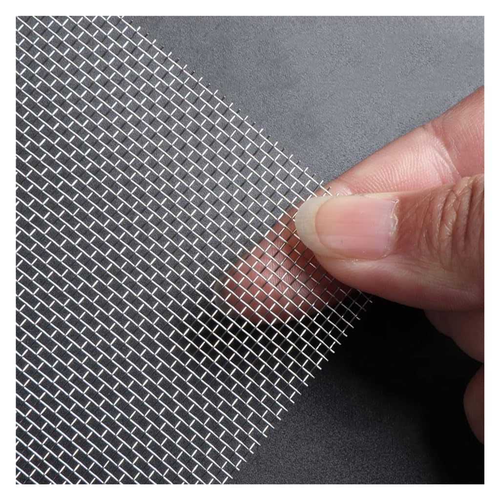 Malla de alambre tejida de acero inoxidable duradera 16, resistente al óxido, para armarios, ventanas, desagües de suelo y redes de aves de corral, 1,2 x 2 m