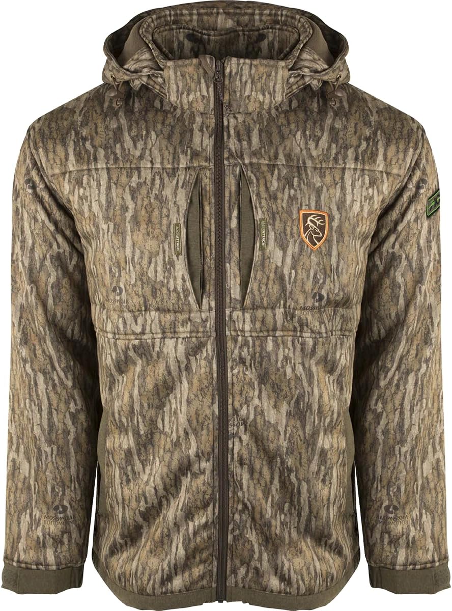 Drake Waterfowl Men's Non-Typical 3-in-1 Hunting Jacket, Heavyweight, Camo, Quiet Silencer Fleece