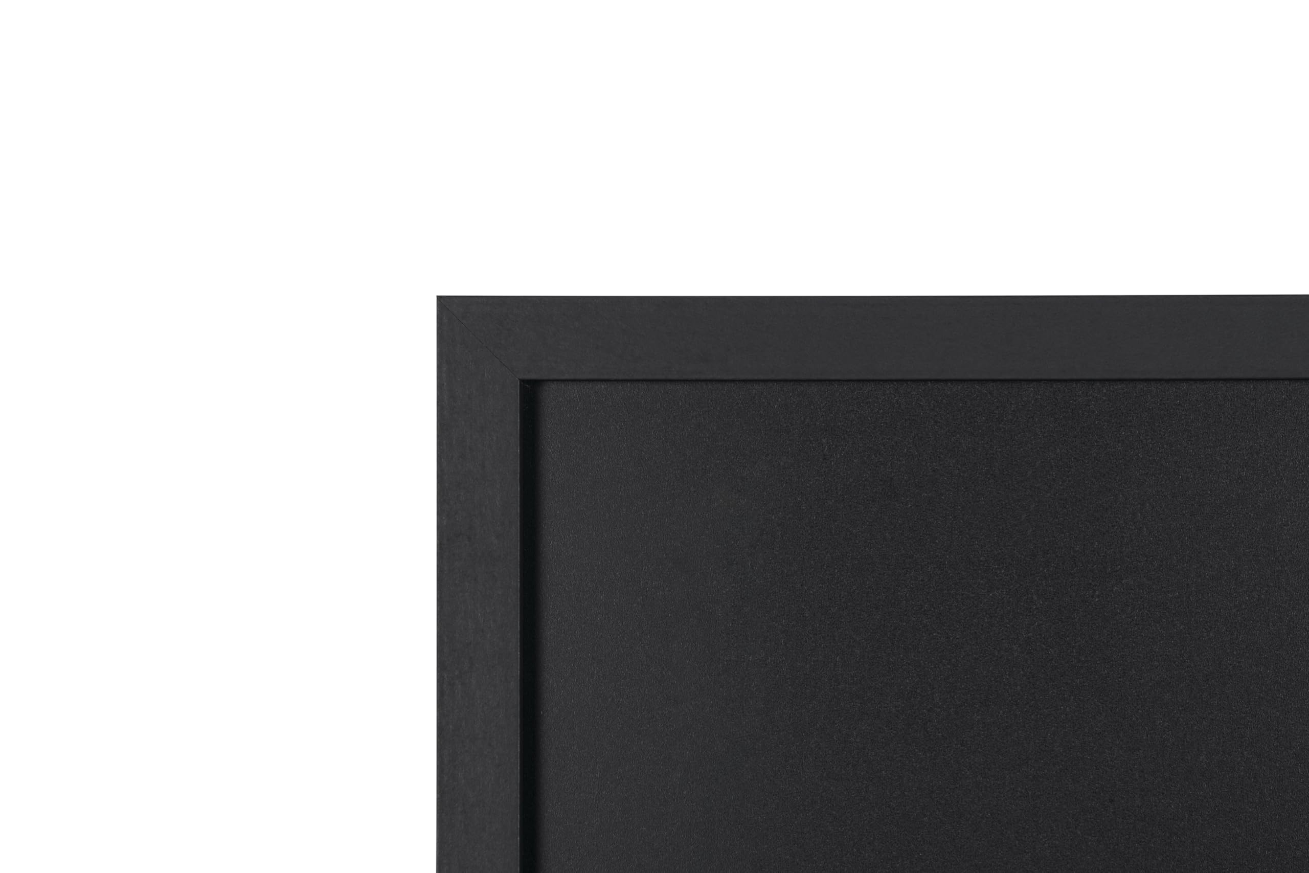 Bi-Office Back2Chalk Essentials Tableau à craie Noir Cadre en MDF Noir Mat 60x40cm