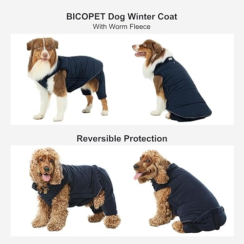 Miniatura 3 de BICOPET Weatherbeeta - Abrigos de invierno para perros pequeños, de cuerpo completo, chaquetas para perros medianos y grandes, abrigo para perro,