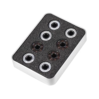 Akozon 16pcs 608 Ceramic Bearings for Inline Roller Skates High Speed Steel Ceramic Bearings 8mm ID 22mm OD 7mm Thickness Low Noise Life