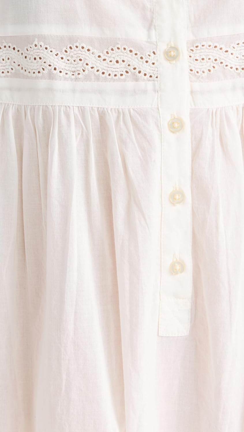 THE GREAT. Women's The Eyelet Ruffle Tank Night Dress - Image 6