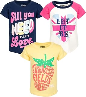 Toddler Boy Girl 3 Pack T-Shirts White/Blue Yellow 4T