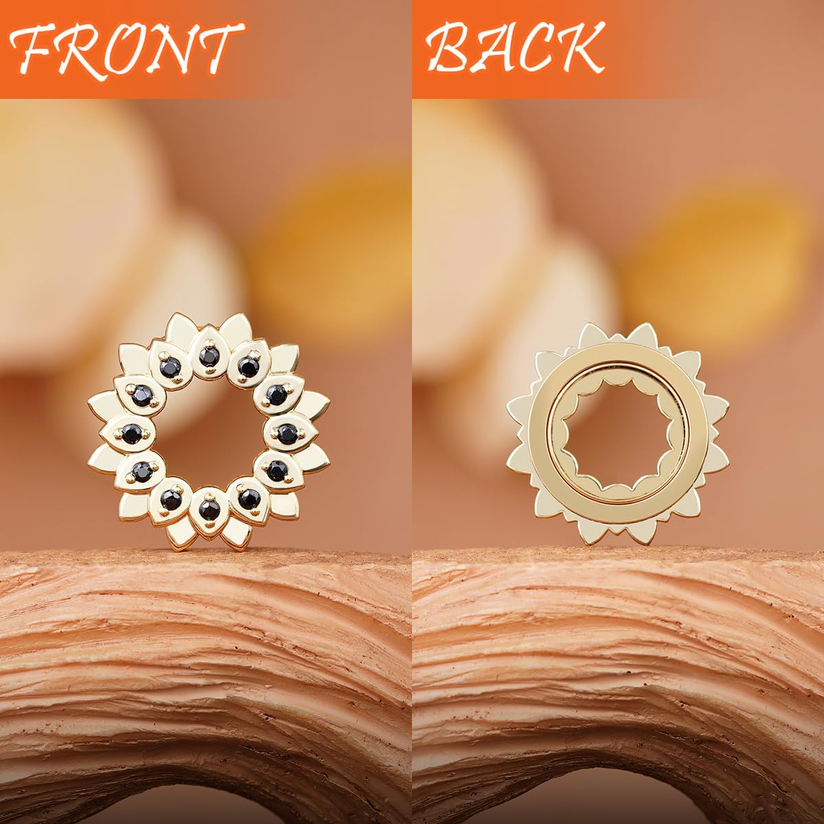 2PCS 316L Stainless steel Ear Plugs Gauges 0g to 16mm Gauge Tunnels Screw Fit Ear Tunnel and Plugs Expander Stretcher Body Piercing Jewelry