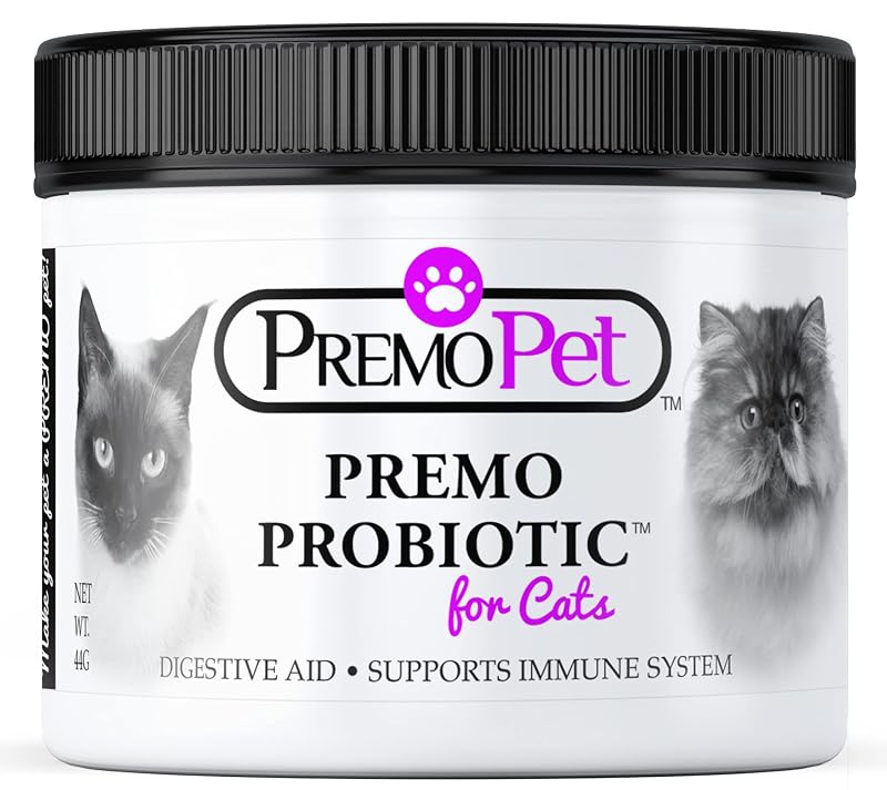Probiótico em Pó para Gatos Premo Probiotic com Prebiótico Inulina, Sem Sabor, 44 g