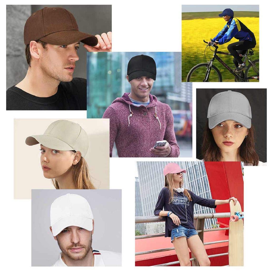 Yuson Girl Cappello Unisex del Cotone Berretto da Baseball delle Ragazze dei Ragazzi Snapback di Hip Hop Cappello Piatto, Cappello Uomo
