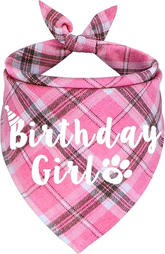 JOTFA Bandana de cumpleaños para perro, bandana de cumpleaños de varios tamaños para perros, bandana de cumpleaños para perros medianos y grandes