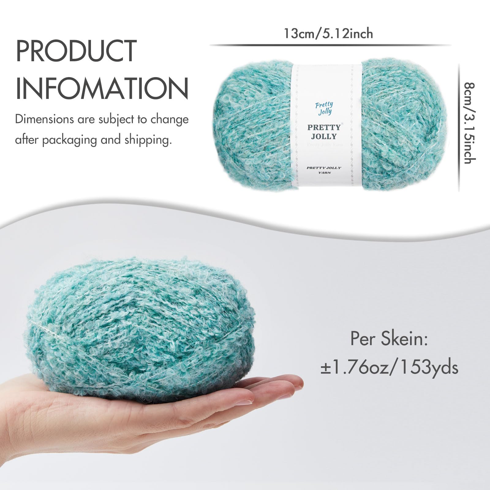 Aazon.co: NICEEC 4 Skeins Fancy Loop Yarn - Soft Novelty Yarn For DIY