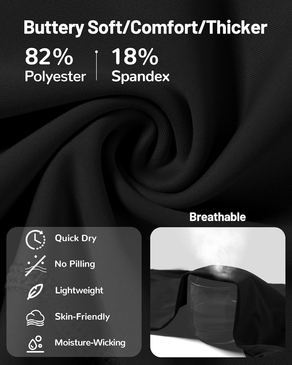 Moozava No Front Seam Women's Biker Workout Shorts 8"/5"/3" High Waist Tummy Control Spandex Shorts Gym Yoga Running Pockets - Image 5