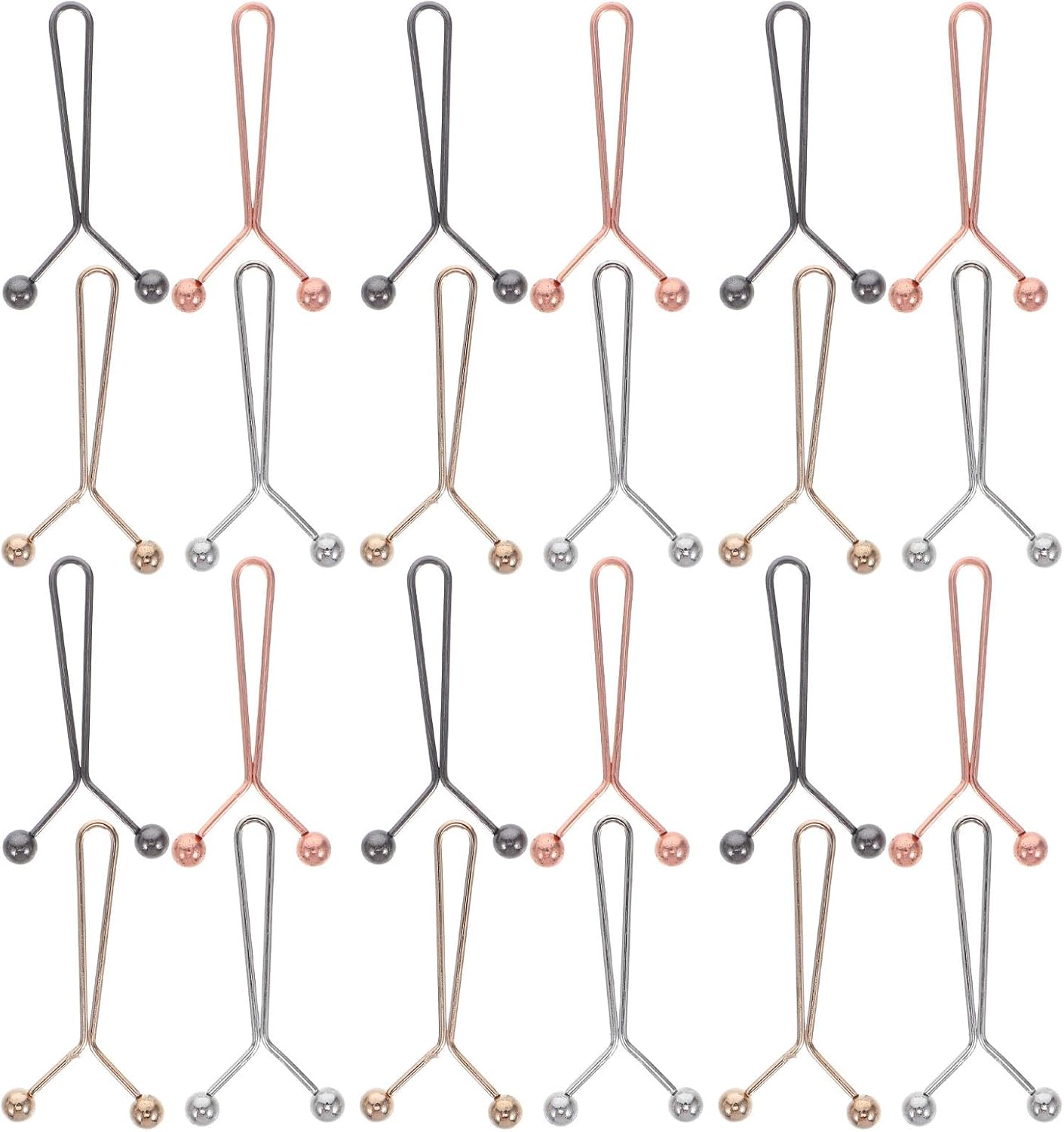 TEHAUX 80pcs Pant Waist Tightener Clips, Adjustable No-Sew Waist Cincher