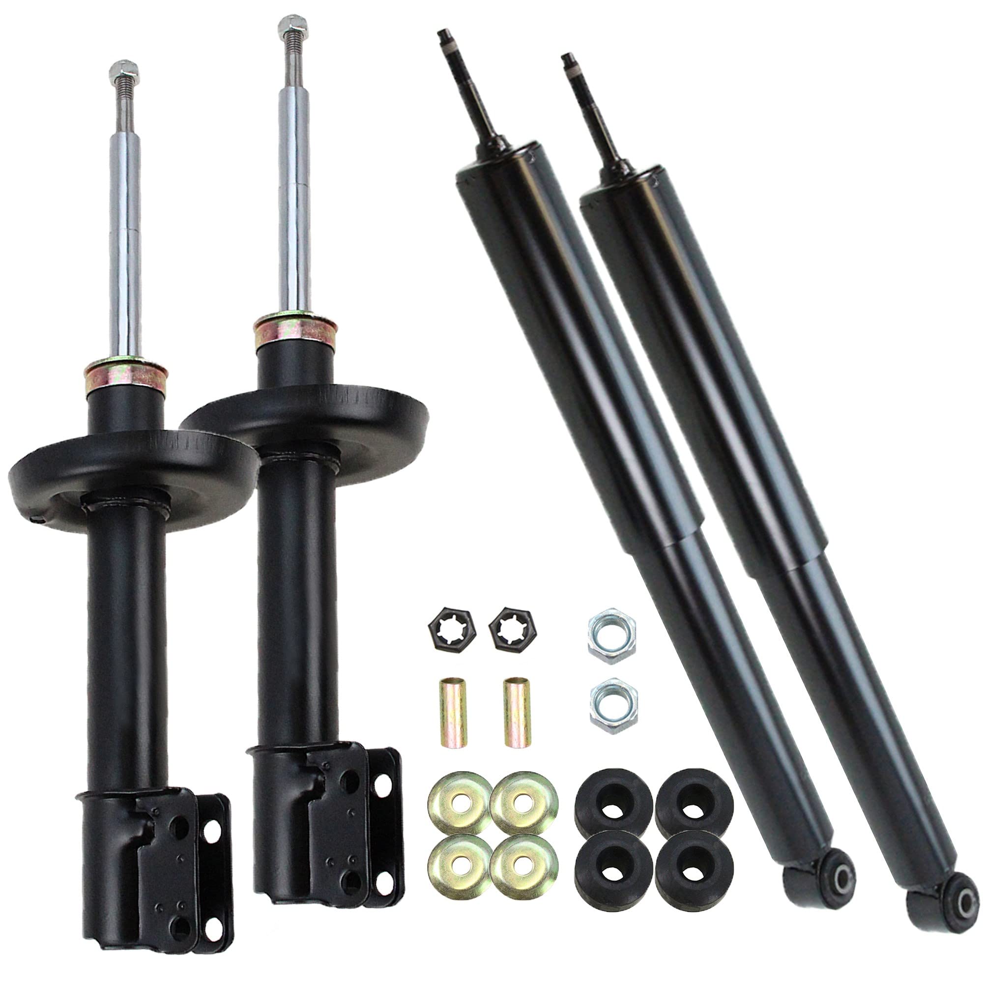 BESTPRICE 4x ammortizzatori a gas a pressione anteriori e posteriori, compatibili con OPEL CORSA A (S83), CORSA B (S93), TIGRA (S93)