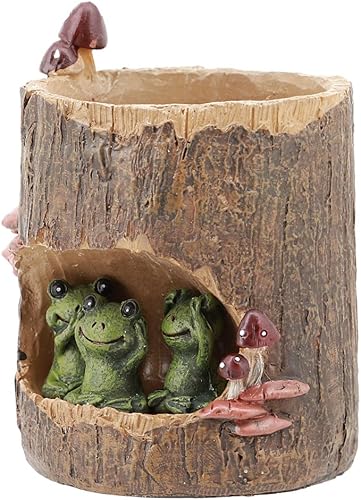 Vista 62 de Segreto Macetas creativas con agujeros de drenaje, jarrón de resina para decoración del hogar para suculentas, flores, cactus, decoración de Erizo