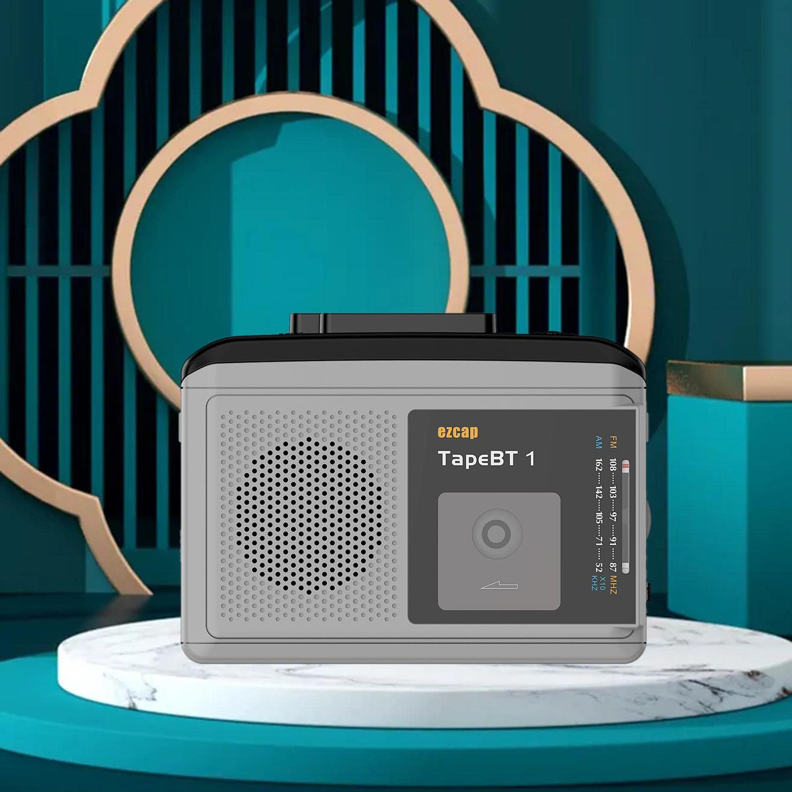 Reproductor de casete portátil compacto de música, radio personal, convertidor ligero