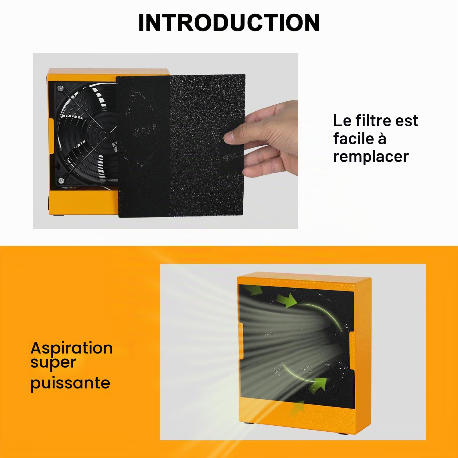 Aspirateur à vapeur de soudure - Absorbeur de fumée - 12 V - Ventilateur de travail DIY pour station de soudage