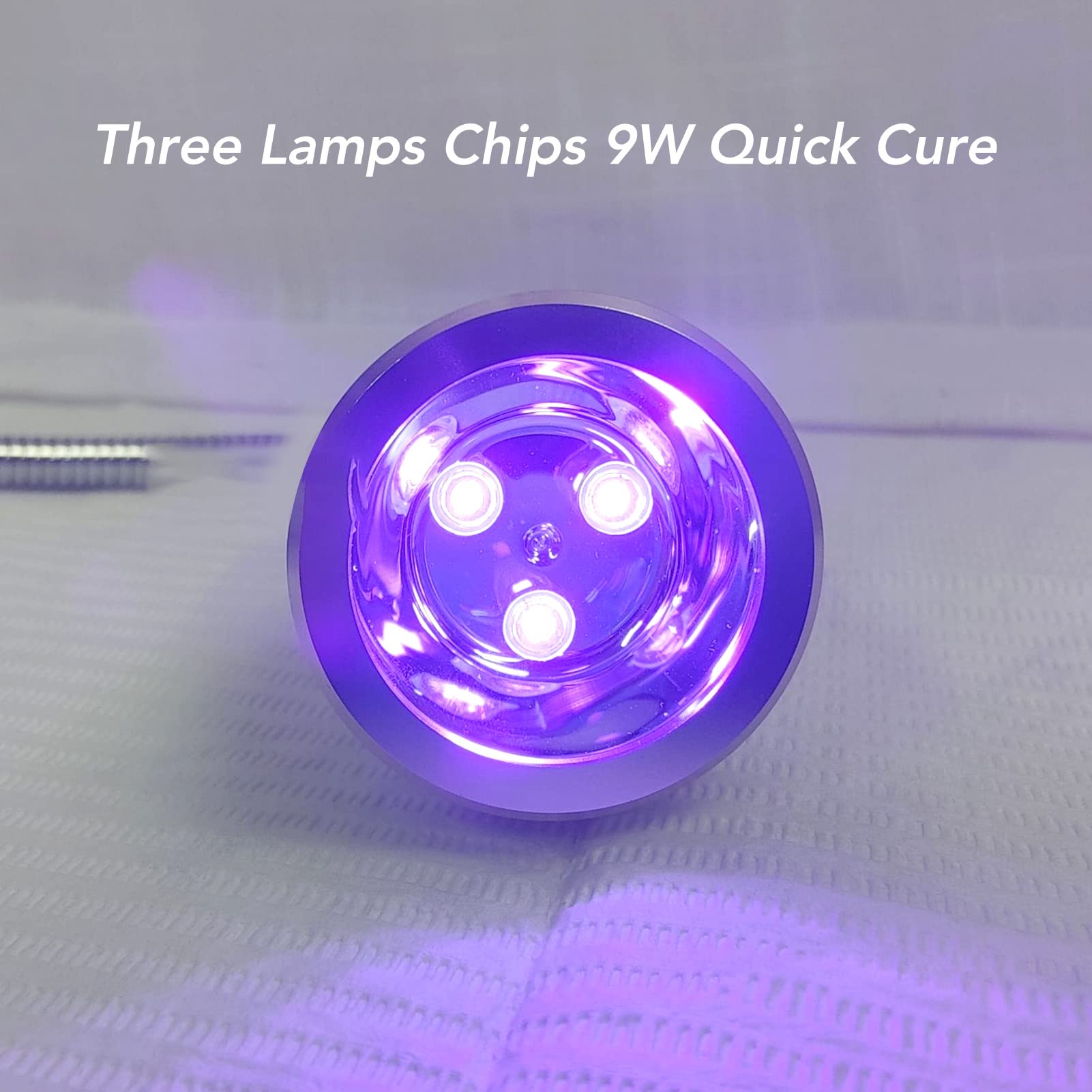 Piccola lampada per unghie a LED UV 3 pezzi chip di luce essiccatore portatile per unghie lampada polimerizzante per smalto per unghie in gel batteria incorporata angolo