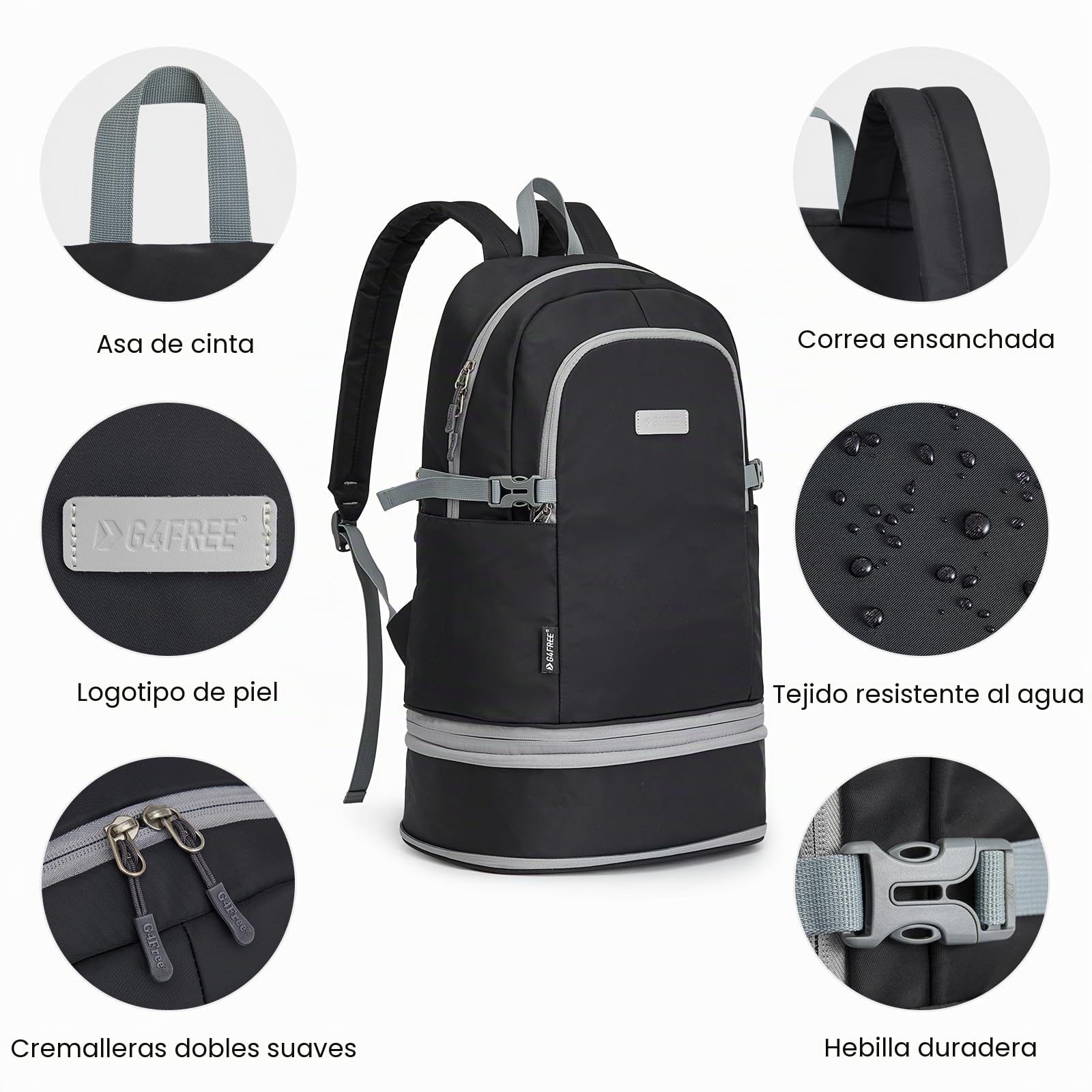 G4Free Pickleball - Mochila ligera para hombre y mujer