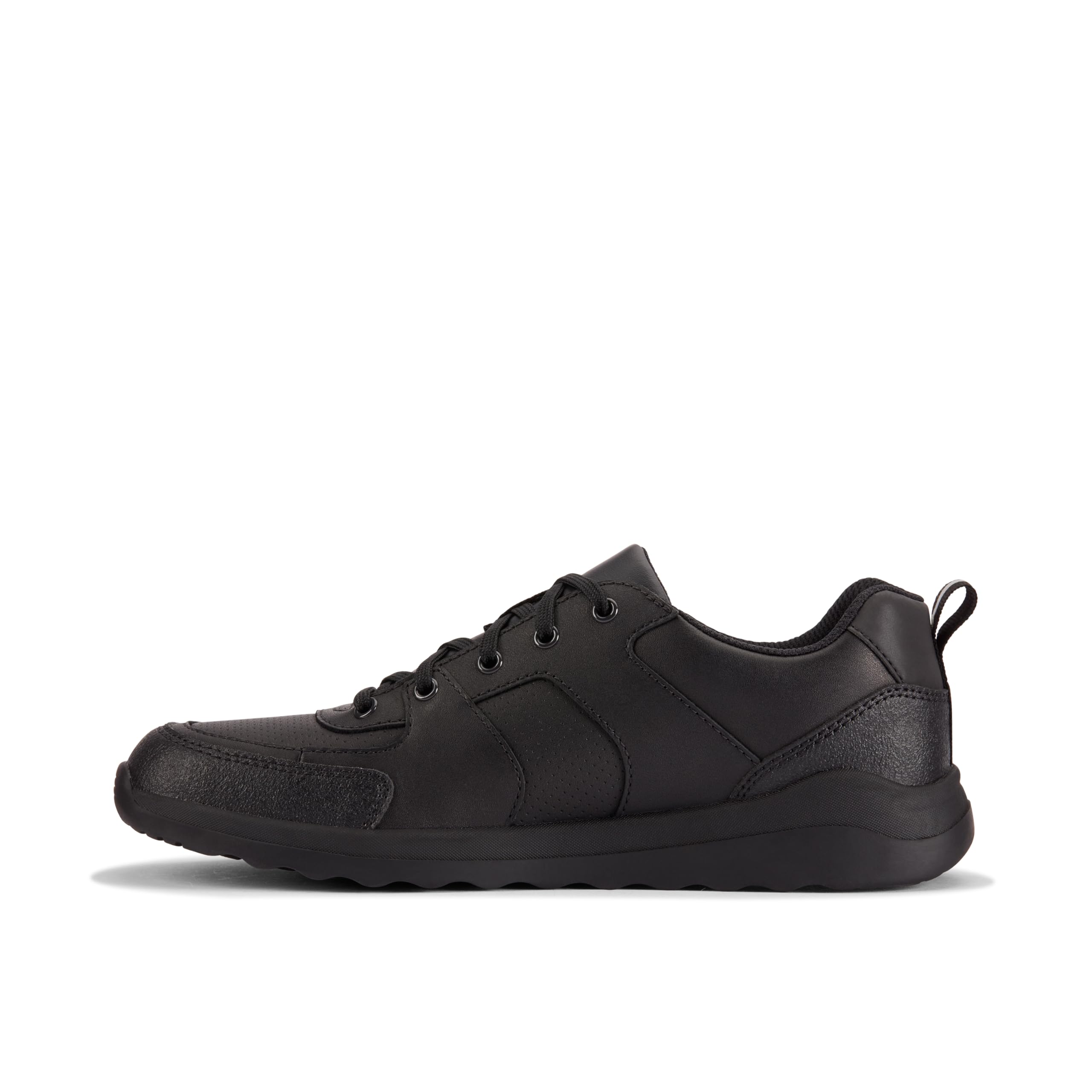 Clarks (Black, Uk 6.5 Child) Boys Lace Up School Shoes Daze Loop 2 Y - G Fit