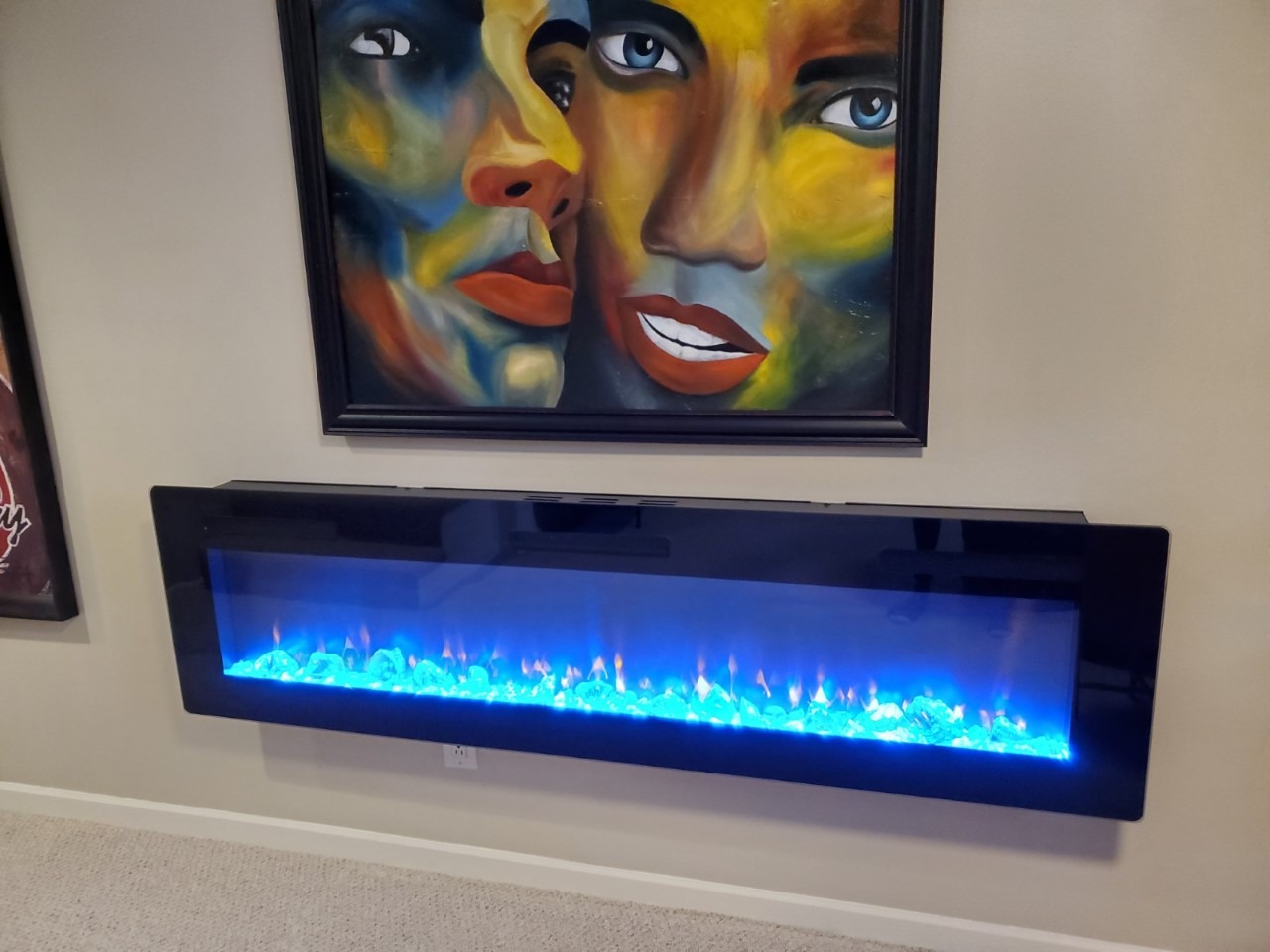 50/mo Finance Dimplex Sierra 60" Linear Electric Fireplace (Model