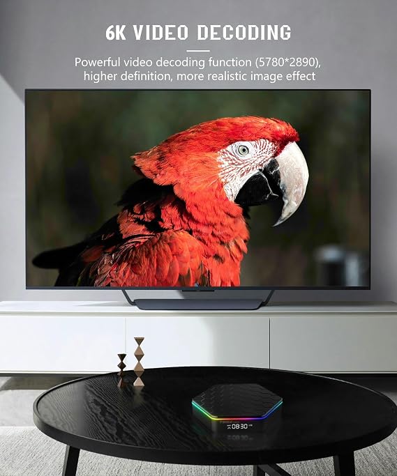 T95Z Plus Android 12.0 TV Box 4+32G 8K HDR Compatible TV Box 2.4G/5G WiFi 6 100M LAN Bluetooth 5.0 Set Top Box