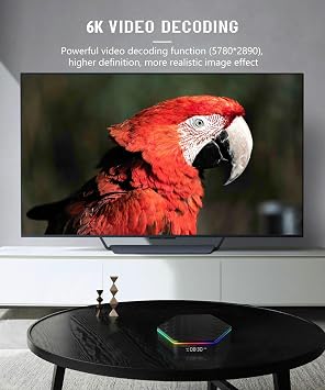 T95Z Plus Android 12.0 TV Box 4+32G 8K HDR Compatible TV Box 2.4G/5G WiFi 6 100M LAN Bluetooth 5.0 Set Top Box