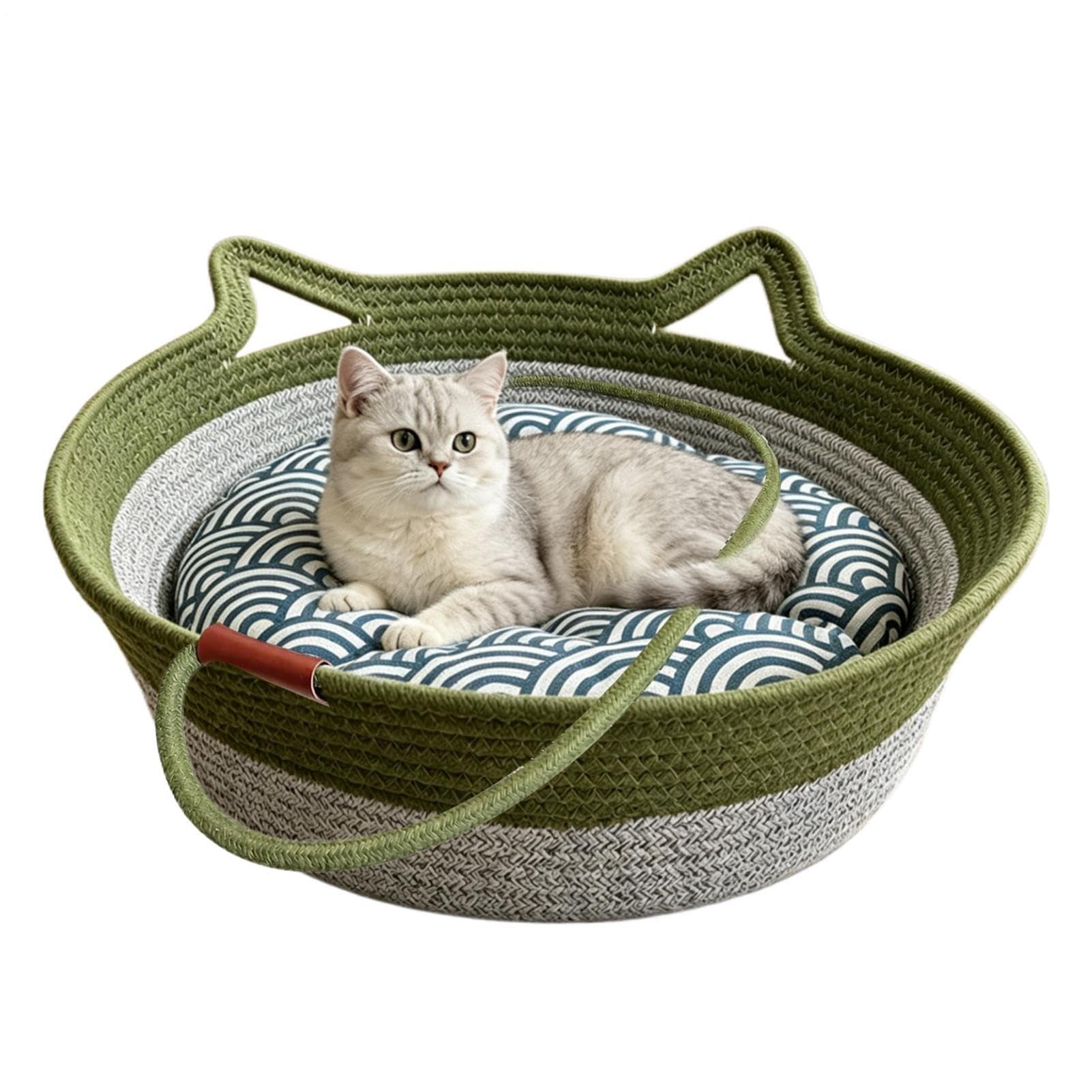 Linda cama de gato rascador para regalar un descanso feliz y lleno de estimulacion