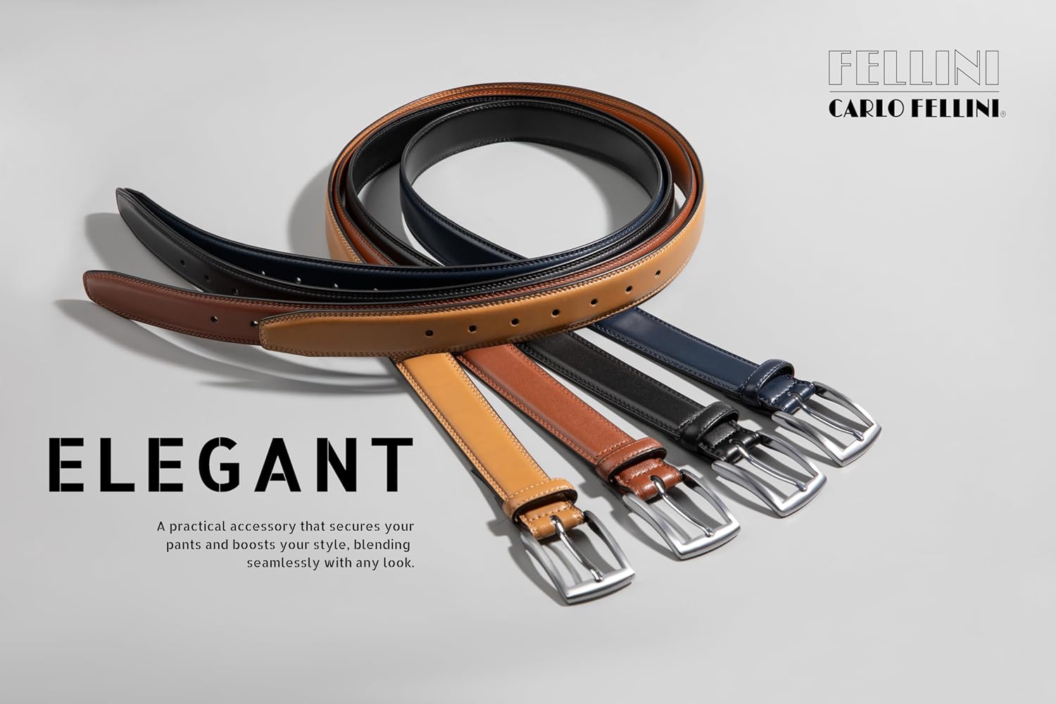 Belts For Men - Men's Dress Belt - Hand Made 100% Cow Leather Belt For Men - Image 4