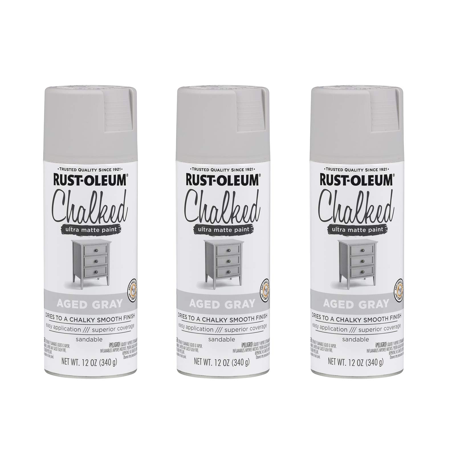 Rust-Oleum Chalked Ultra Matte Aged Gray Spray Paint