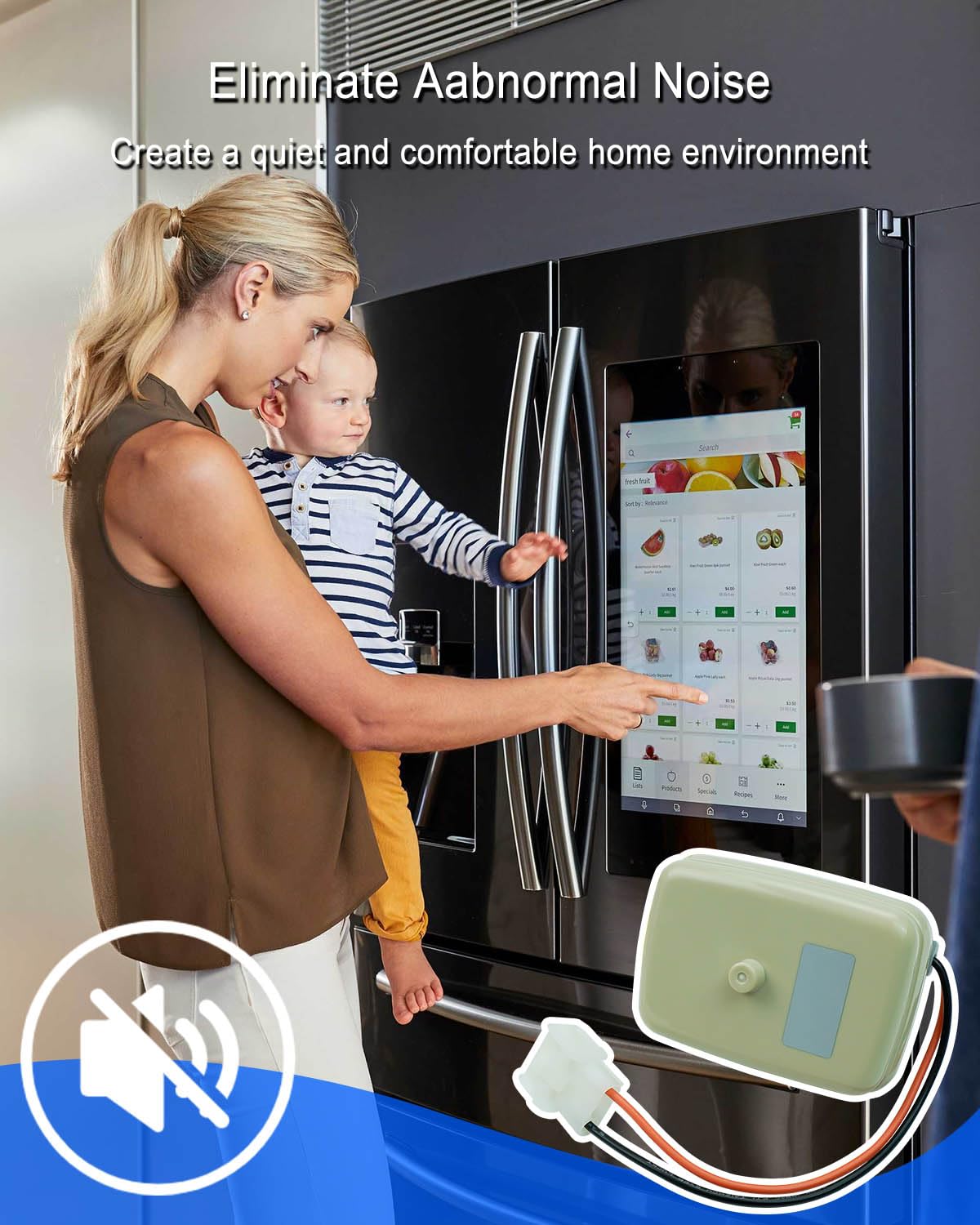 Refrigerator Condenser Fan Motor Fit for GE Hotpoint Replace WR60X10348 WR60X10048 WR60X10071 WR60X10140 WR60X142 WR60C241 37050068 4248260 AP5982576 PS11701278 EAP11701278