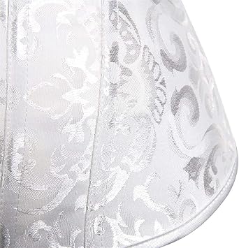 HNGHOU Women's Bustier Corset Top Plus Size Satin Waist Cincher Overbust Bustiers