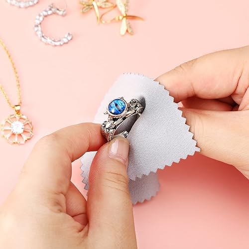 Miniatura 3 de Outus paño para limpiar bisutería paño para pulir para plata esterlina oro y platino paquete de 50 unidades