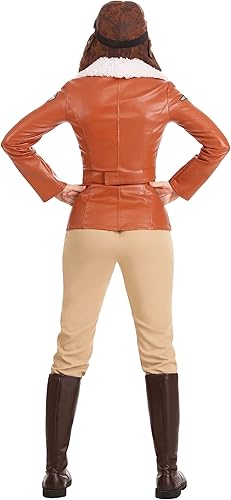Miniatura 5 de Disfraz de Amelia Earhart de lujo para mujer, Marrón