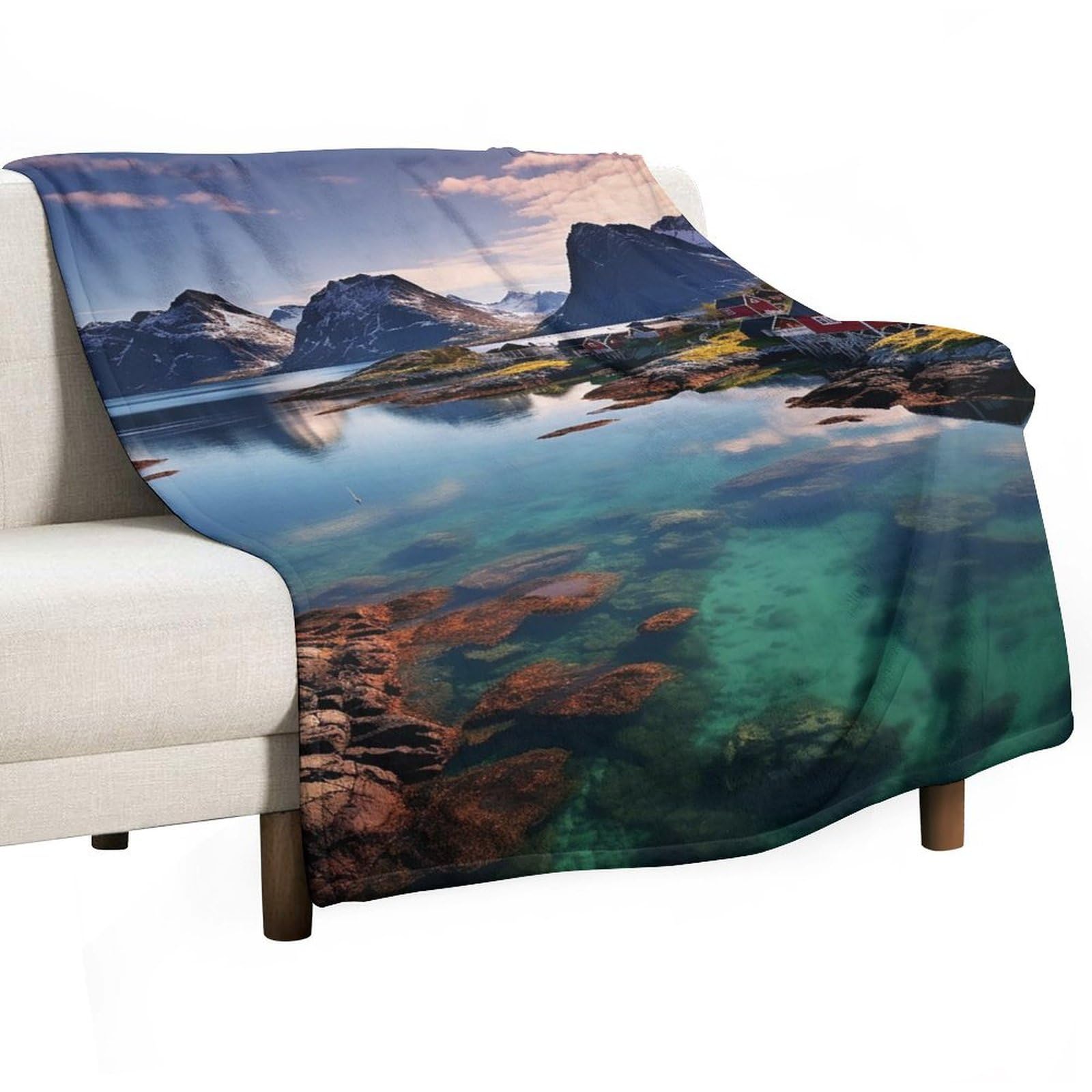 Couverture polaire chaude légère anti-frissons pour grand lit et salon