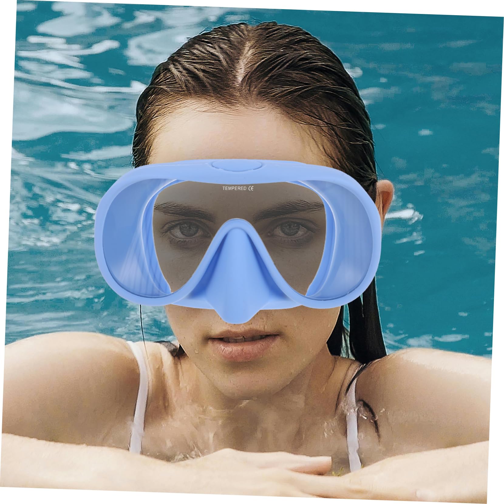 Set Snorkeling in Silicone e Vetro Temperato per Adulti | Maschera da Snorkeling Professionale, Maschera Sub Professionale, Boccaglio Immersione Nuoto, Festa Estiva