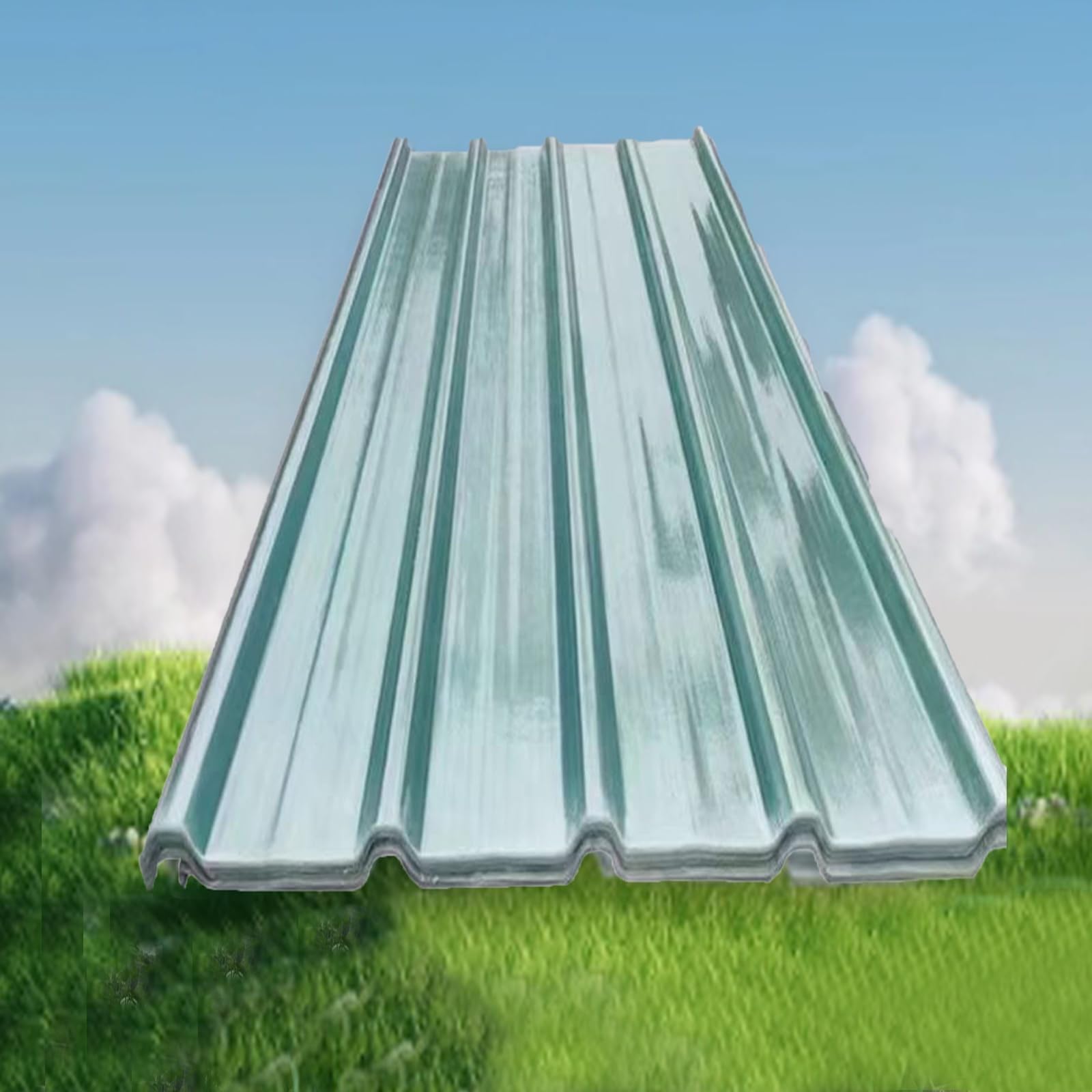 Paneles for Tejado de Alta Resistencia,Placa Ondulada Anti-UV,Chapas Perfiladas Techo Impermeable,Chapa Tejado o Pared FRP,Techo Cobertizo for Exteriores,1,2mm de grosor, 9/11/13/15 piezas(15 Pcs,0.9x