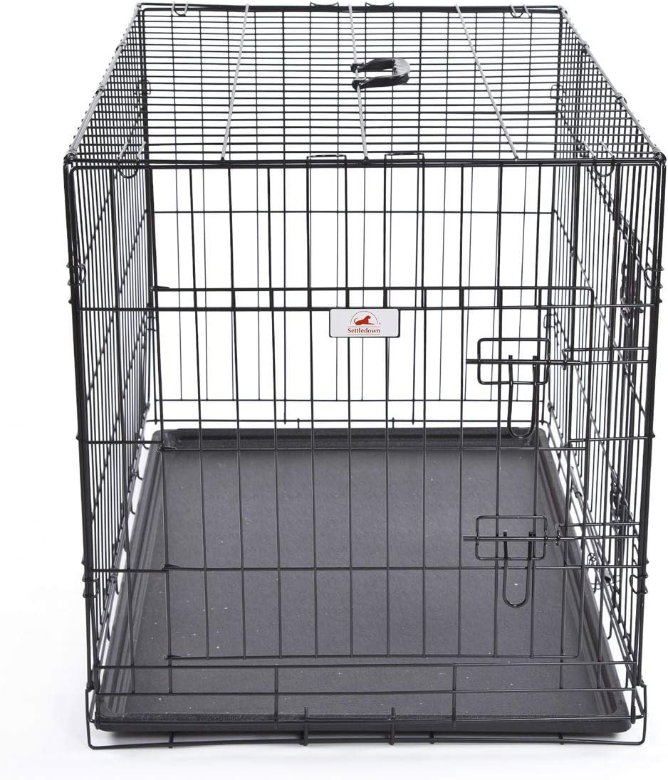 Settledown Dog Crate 48" Giant, 2 Door Dog Cages Amazon.co.uk Pet