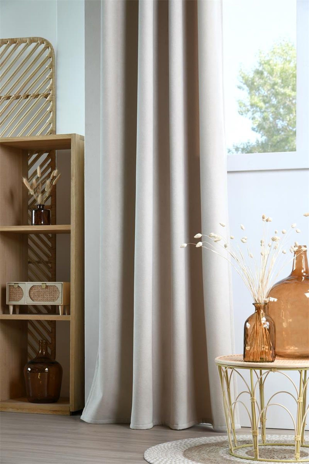 Rideau Polaire Harvard Stof écru 140x260 cm pour isoler et décorer votre intérieur