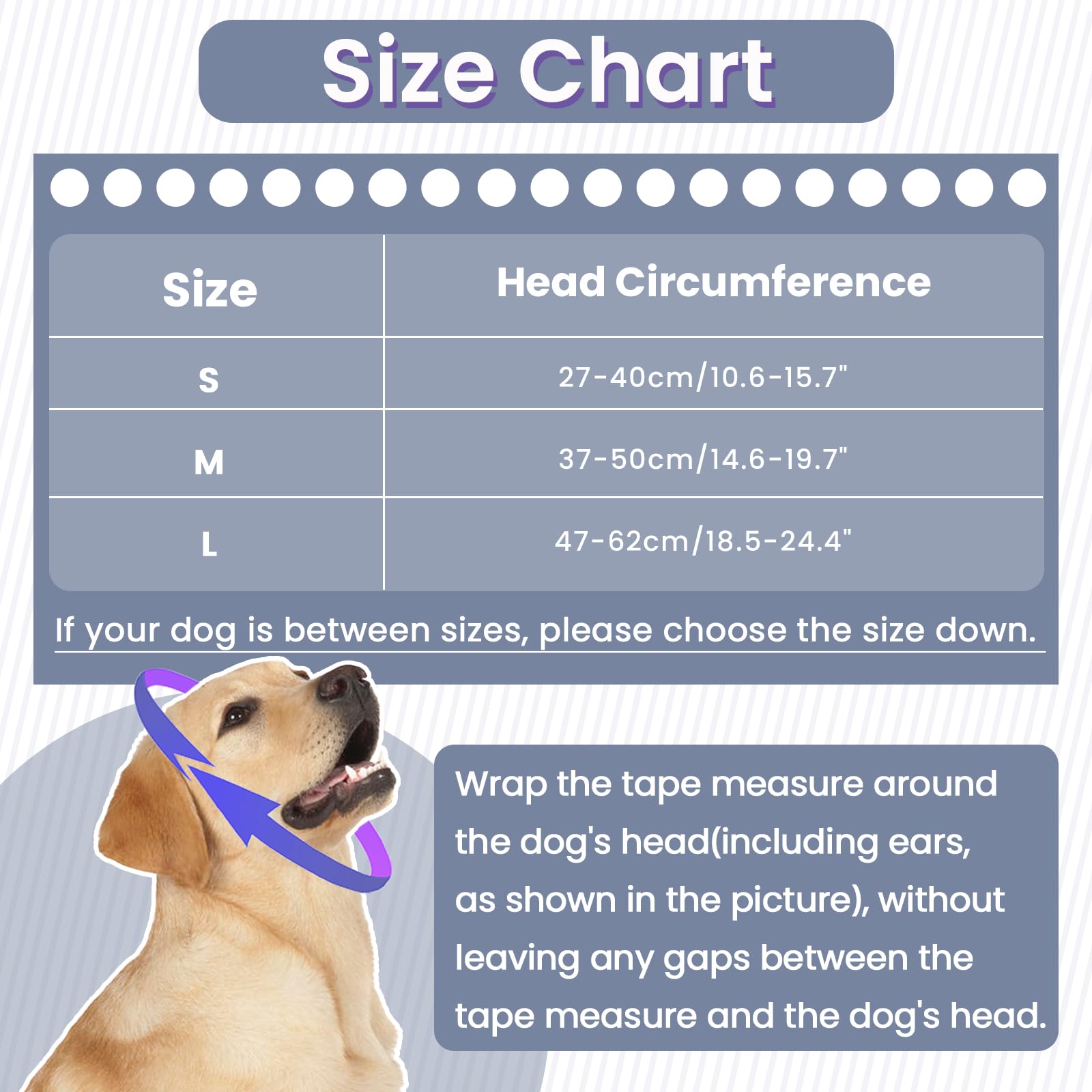 IECOii Felpa Canina con Cappuccio per Cani con Paraorecchie Anti-Tremore, Copri-Orecchie per Riduzione del Rumore e Sollievo dall'Ansia, Fascia per la Testa con Paraorecchie per Cani per Ematoma