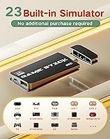 Vista 2 de Palo de juego retro Plug-and-Play para TV con HDMI 4K, más de 20,000 juegos clásicos y controladores inalámbricos duales (64 GB, negro)