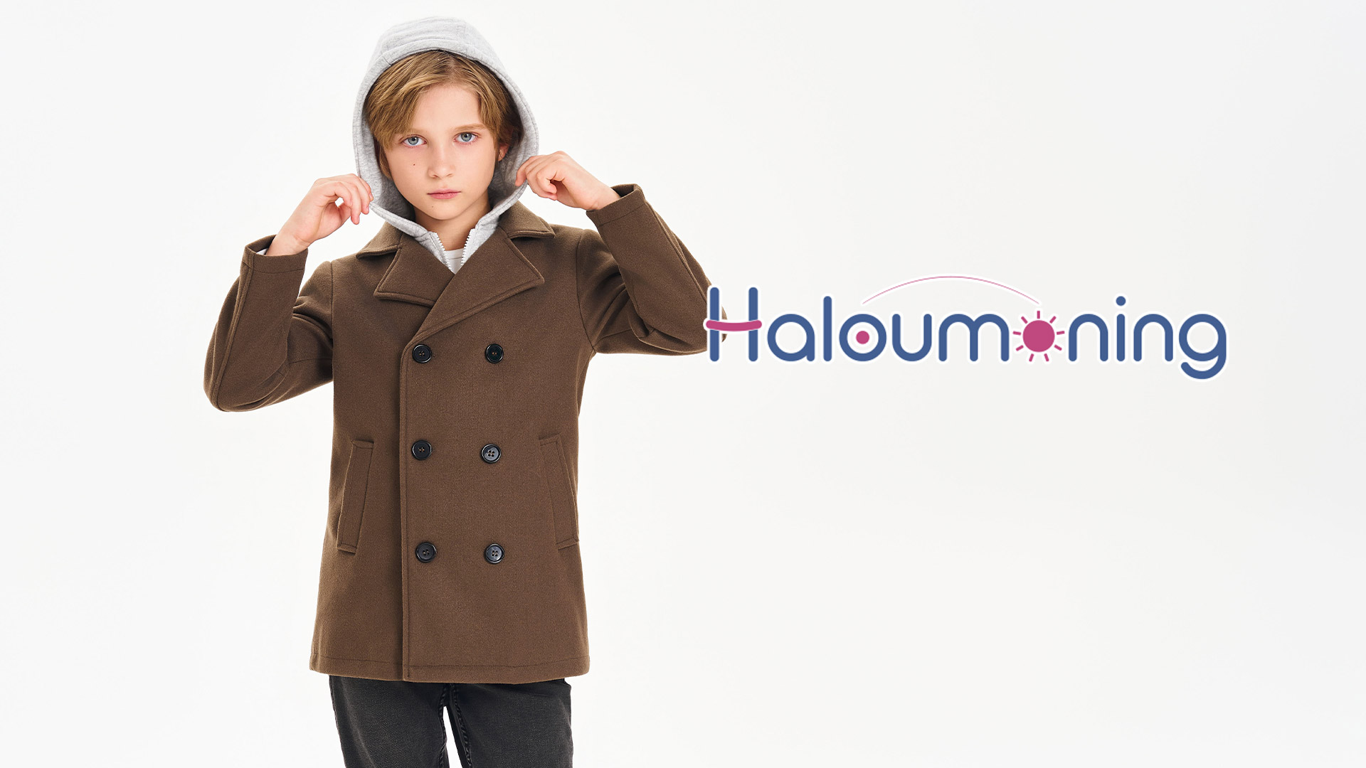 Amazon.com: Haloumoning Boys Hooded Peacoat Kids Fashion Notch