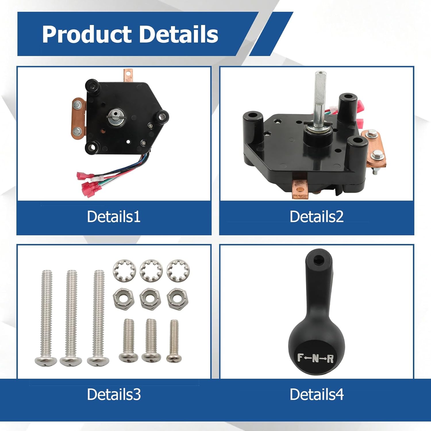 WFLNHB Golf Cart 36V Heavy Duty Forward Reverse Switch Assembly with Handle Micro Switch Replacement for Club Car DS 1984-2005 1011997 1014808 1012987